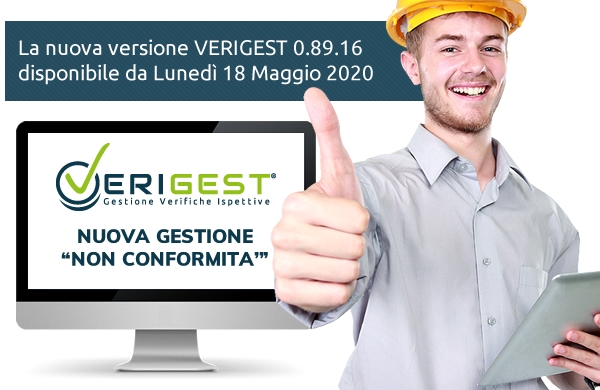 Banner nuova release 0.89.16 VERIGEST Software per Organismi abilitati