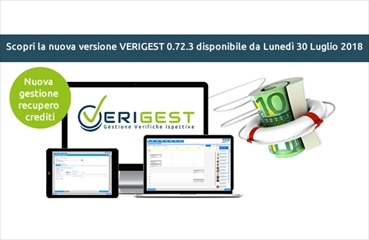 Immagine aggiornamento Verigest 0.72.3.0 nuova gestione recupero crediti