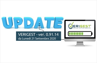 Banner nuova release 0.91.14 VERIGEST Gestionale per Organismi notificati