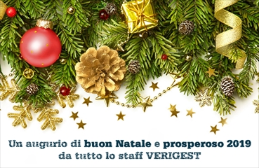 Banner auguri festività 2019 Verigest