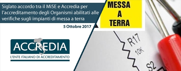 Immagine accreditamento organismi abilitati alle verifiche sugli impianti di messa a terra